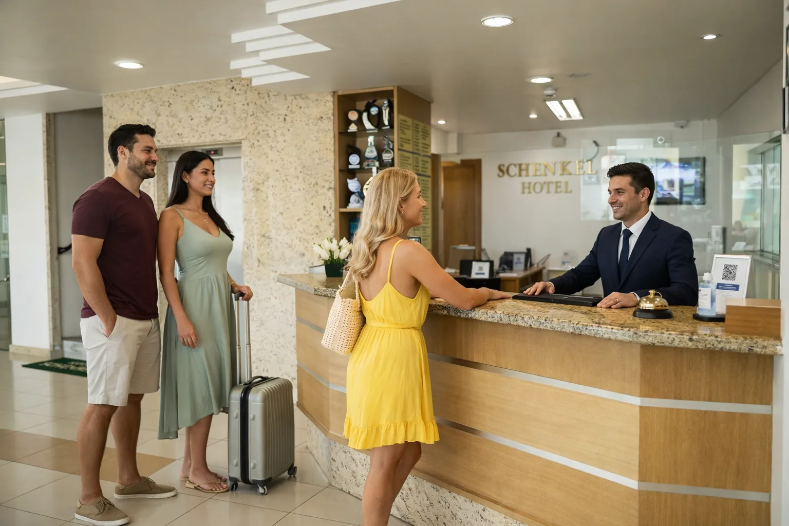 Recepção do Schenkel Hotel